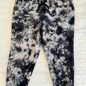 Torrid Black and White Tie-Dye Joggers